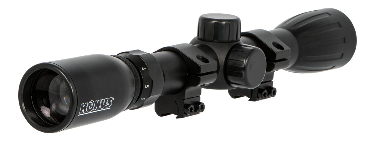 Konus Optics 7351 Matte Black 3-9x32mm 1in Tube 30/30 Reticle Includes Moun