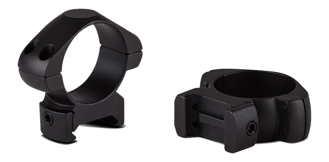 Konus 2-Piece Steel Riflescope Rings 1in Medium - Matte Black