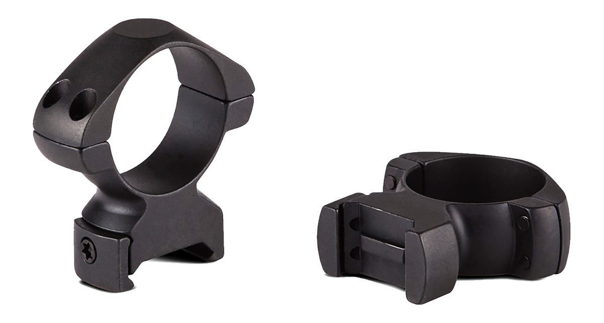 Konus USA 2-Piece Steel Riflescope Rings 1in Low - Matte Black