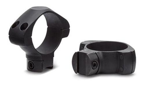 Konus USA 2-Piece Steel Riflescope Rings for Airguns .22 Rails 1in High Bla view 2