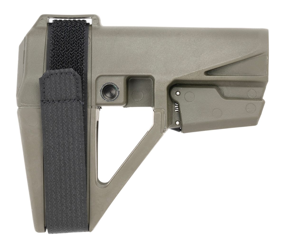 SB Tactical Pistol Stabilizing Brace 5-Position Adjustable for AR-15 OD Gre view 2