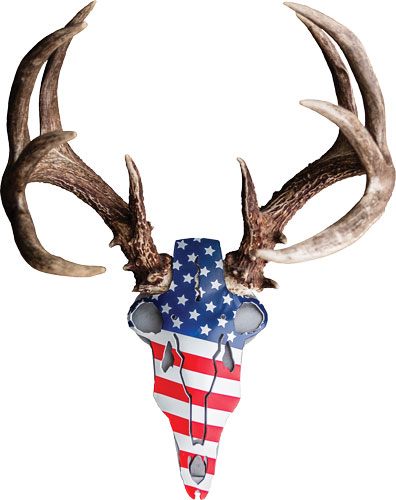 Do All Outdoors ABAM5 American Iron Buck Antler Mount, Red/White/Blue, 15.7 view 4