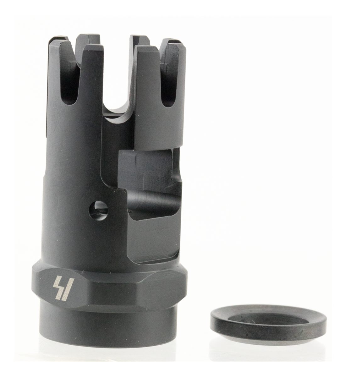 Strike Industries Cccomp Checkmate Comp Black Steel with 1/2in-28 tpi Threa