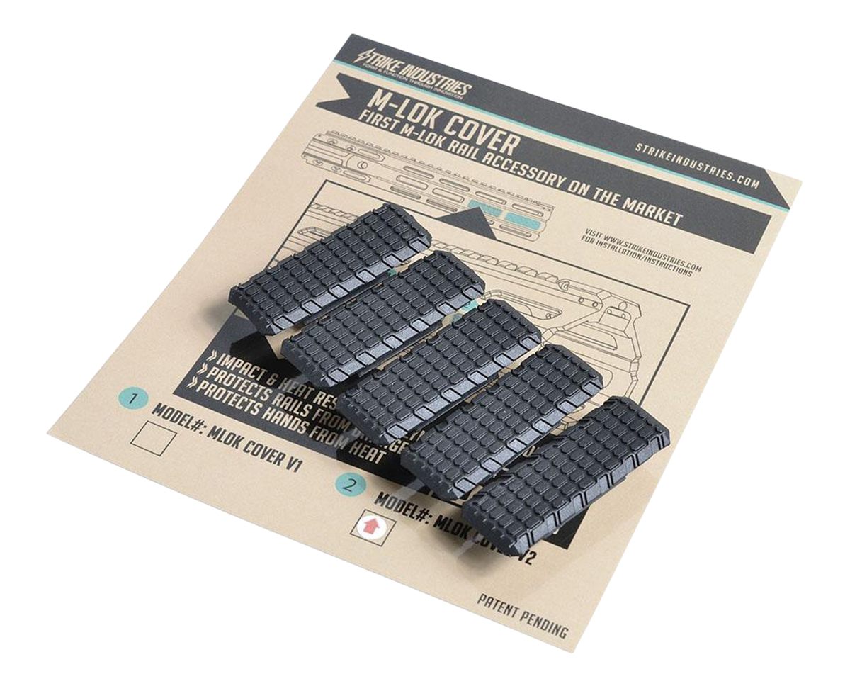 Strike MLOKCOVERV Cover V2 AR-Platform Black Polymer 5 Per Pack