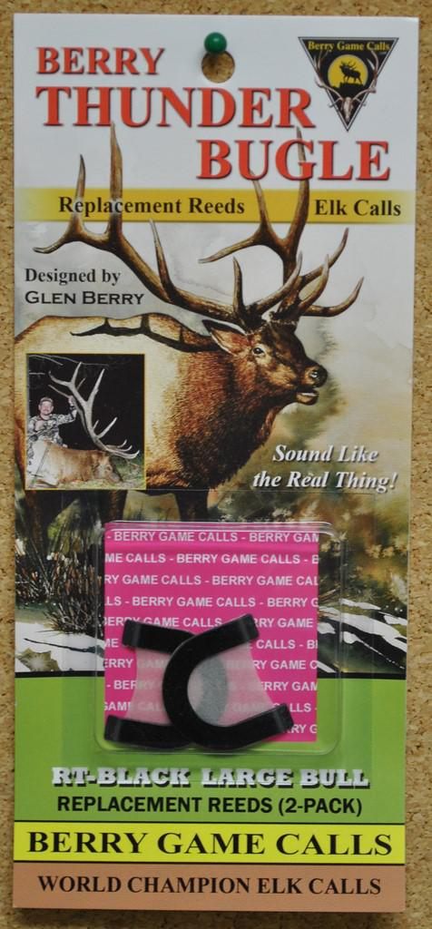Berry Game Calls Thunder Bugle Replacement Reeds- Black/thick (2 Pack)