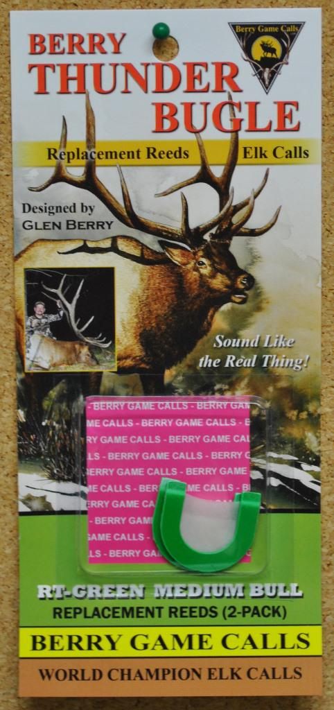 Berry Game Calls Thunder Bugle Replacement Reeds- Green/double (2 Pack)