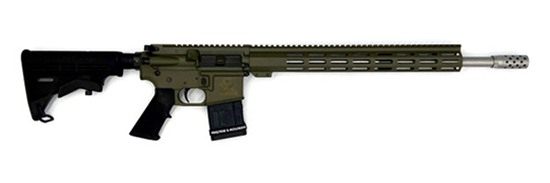 Great Lakes Firearms Ammo Glfa AR15 450 Bushmaster 18in S/S BBL OD Green