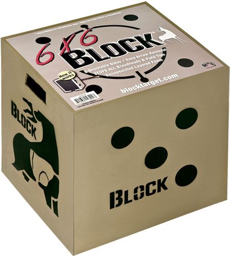 BLOCK TARGETS 6X6 18X16X18 6-SIDED BROADHEAD RATED