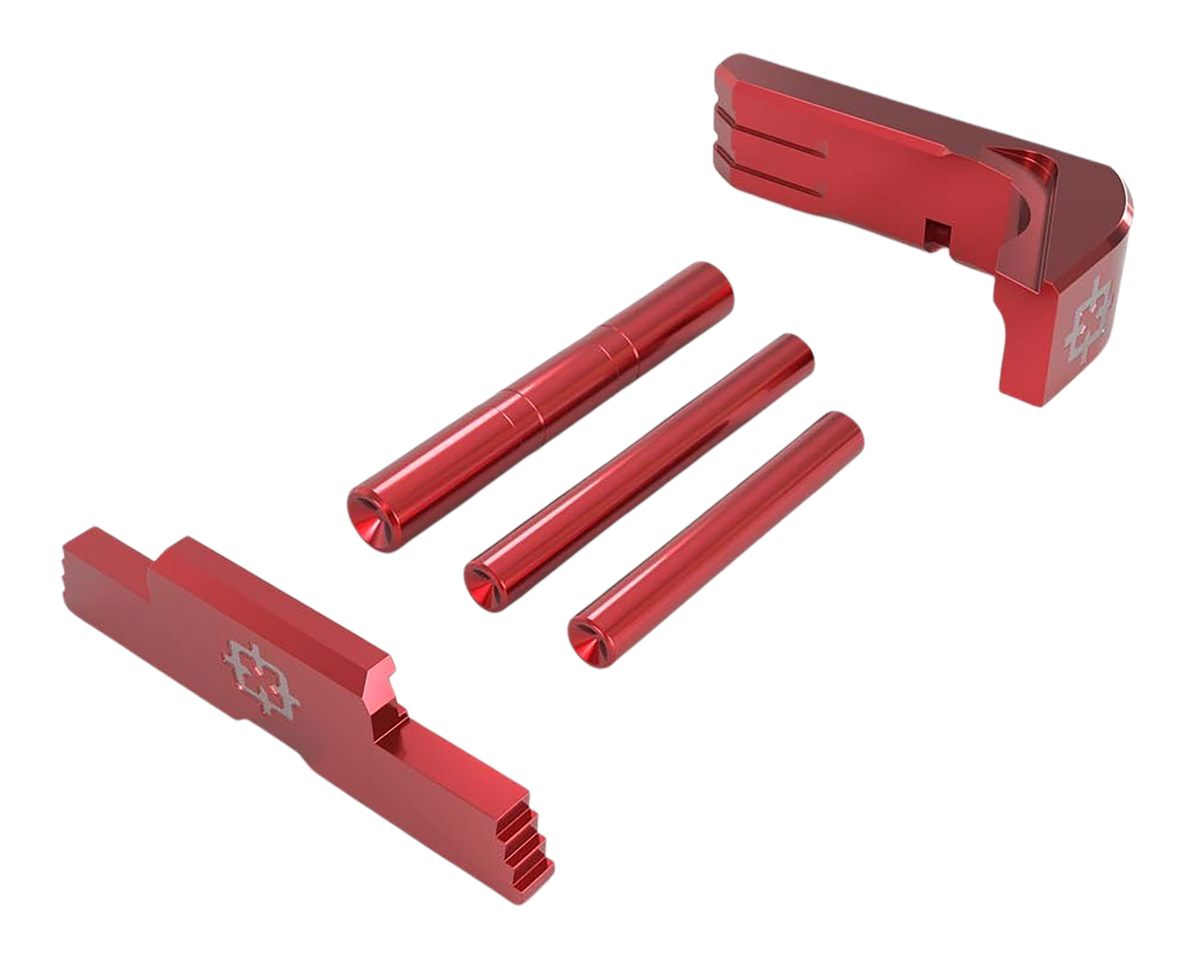 Cross Armory CRG43SOKRD 3 Piece Upgrade Kit Glock 43 Red Aluminum