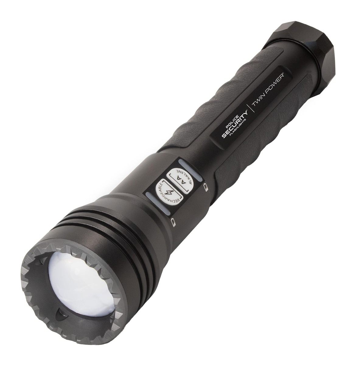 Police Security Twin Power Long Throw Flashlight, 1000 Lumen LED 800M Beam