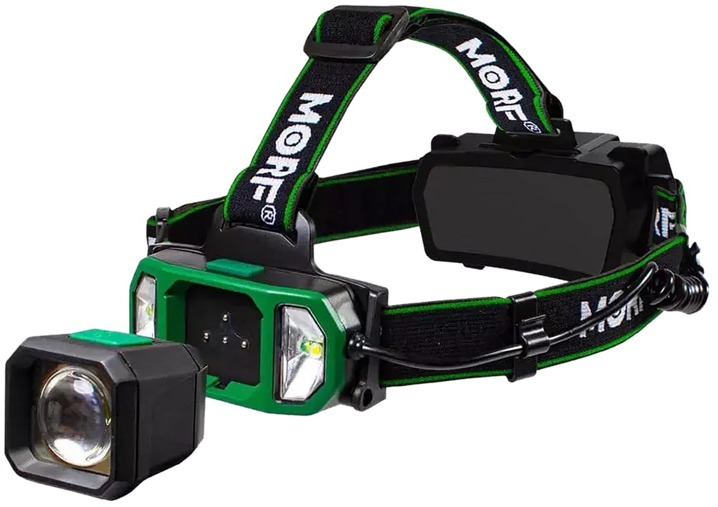 Police Security Flashlights MORF R700 Headlamp 700 Lumens Green
