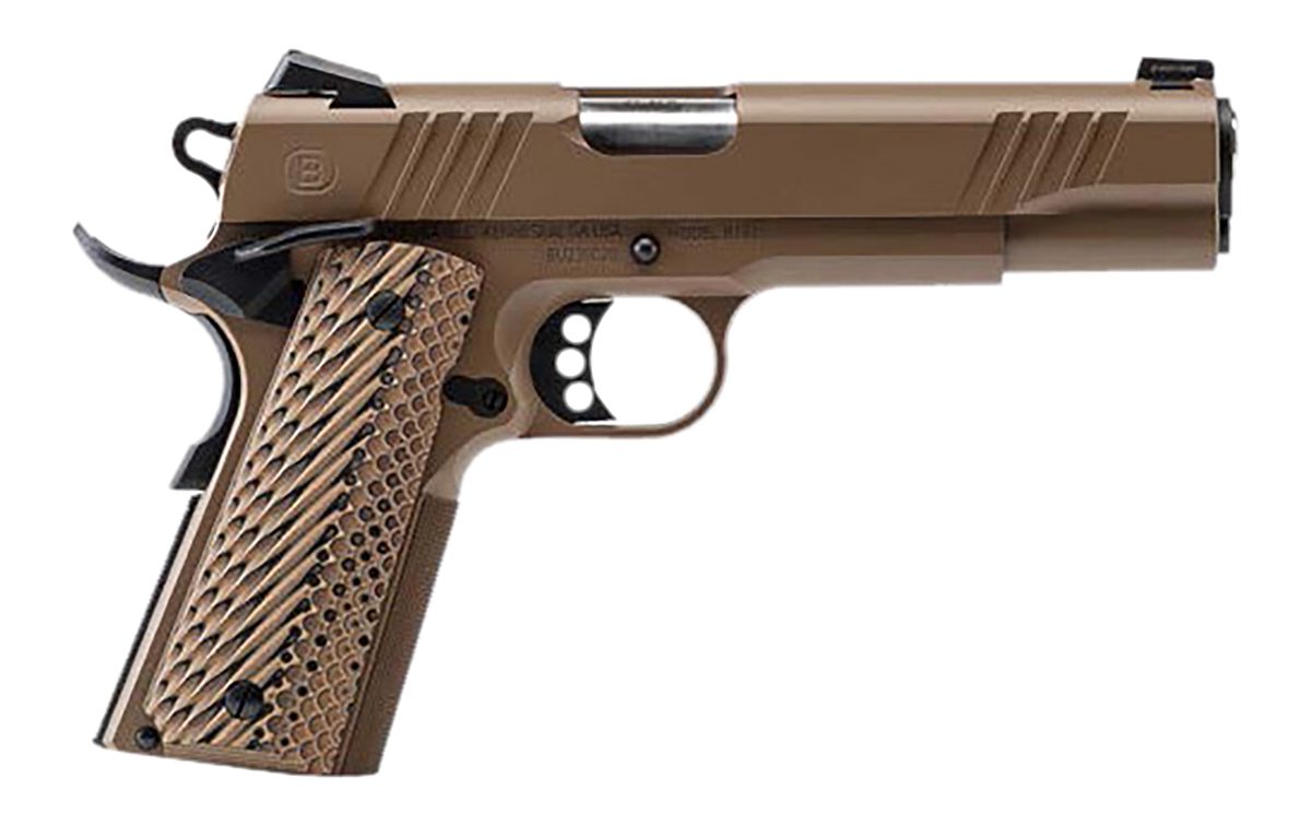 Bersa USA B19117050DEHB 45 ACP 8+1 5in Stainless Steel Barrel, Flat Dark Ea