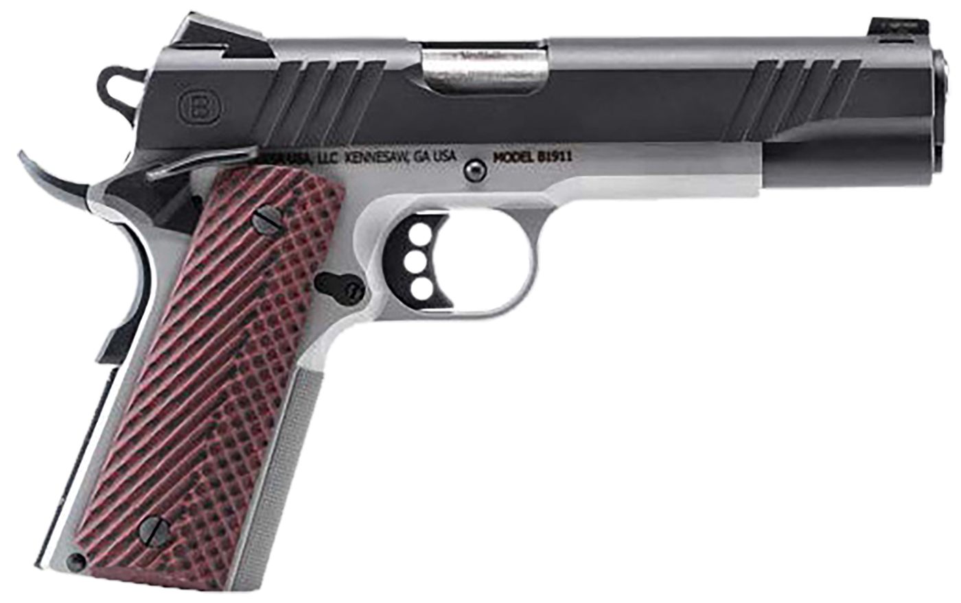 Bersa B19117050BMBC Full Size 45 ACP 8+1 5in Stainless Steel Barrel, Serrat