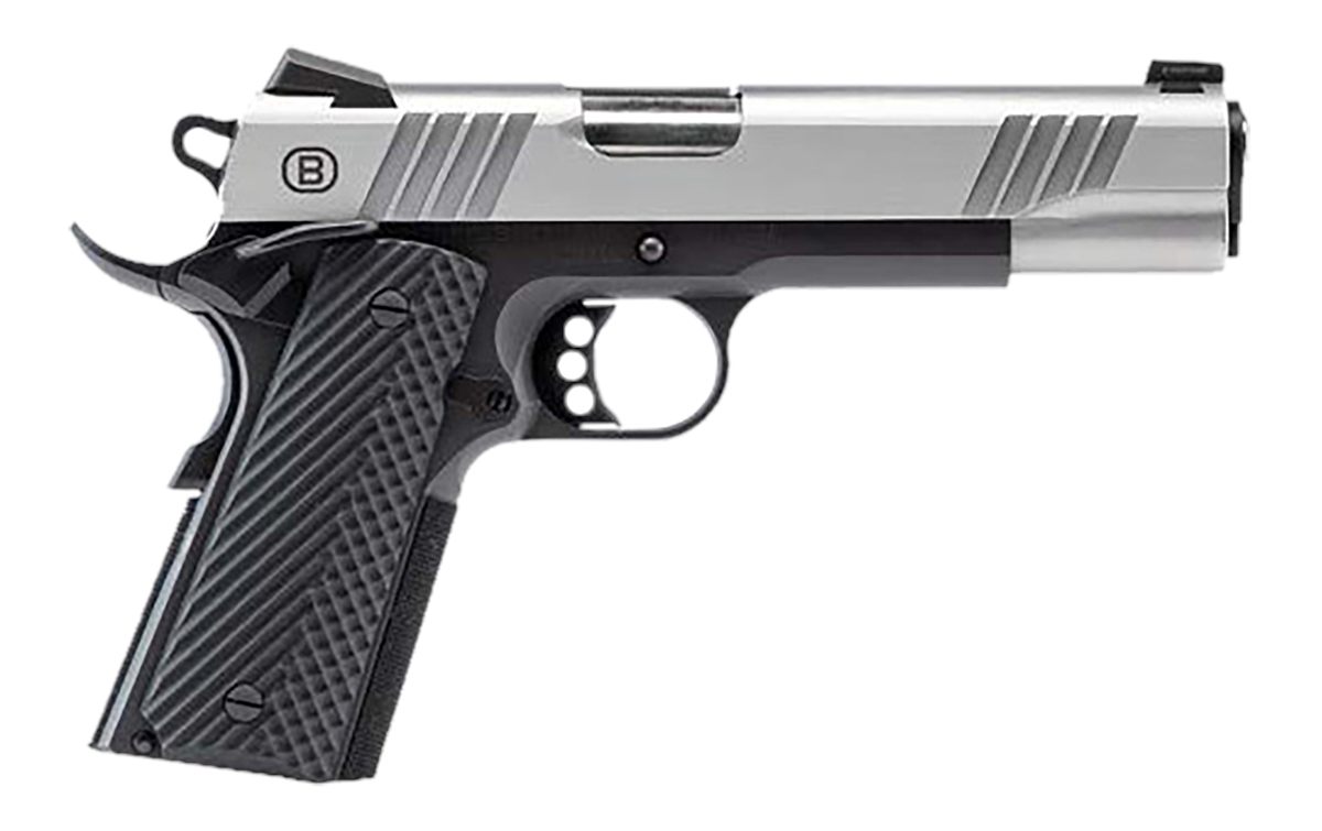 Bersa B19117050SBBK Full Size 45 ACP 8+1 5in Stainless Steel Barrel, Serrat