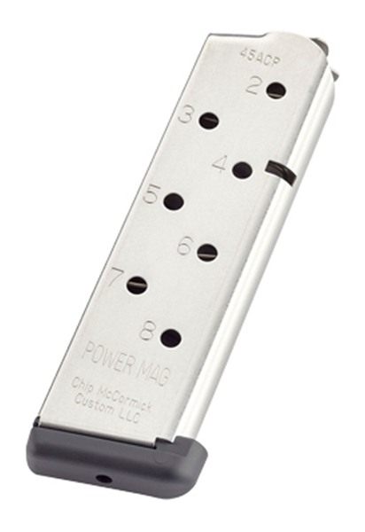 C Products CMC 14131 Power Mag 8rd 45 ACP Fits 1911 Government Stainless St view 2