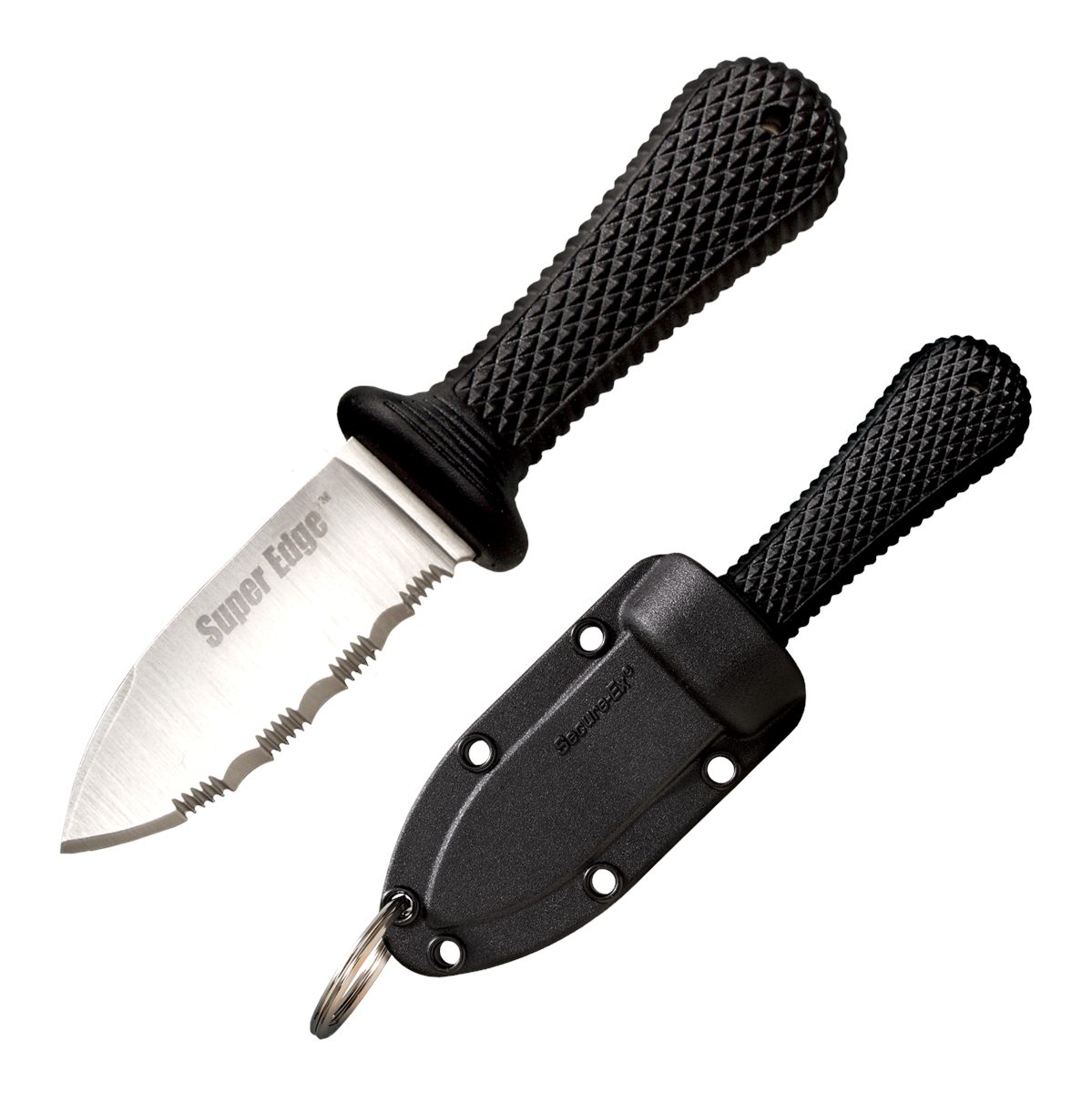 Cold Steel 42SS Super Edge 2in Fixed Part Serrated Japanese AUS-8A SS Blade