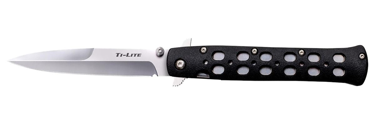 Cold Steel 26SP Ti-Lite 4in Folding Plain Spear Point Japanese AUS-8A SS Bl