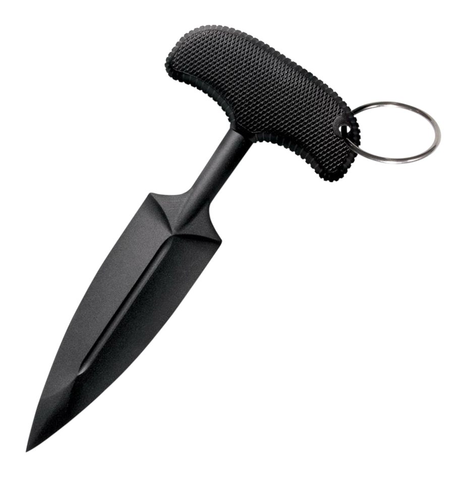 Cold Steel CS-92FPA FGX Push Blade I 3.50in Fixed Plain Black Textured Griv