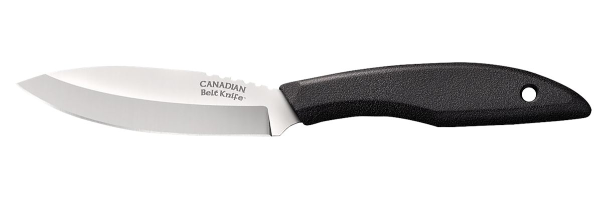 Cold Steel CS20CBL Canadian Belt 4in Fixed Drop Point Plain Cryo Quenched 4