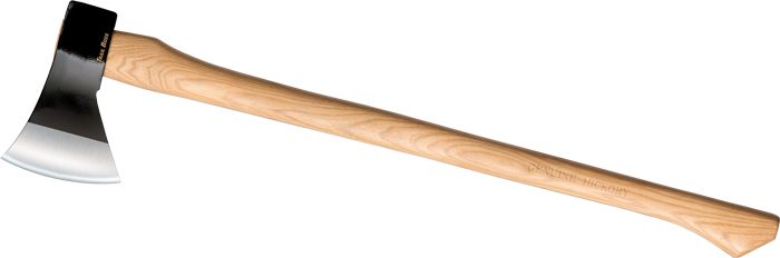 Cold Steel CS90TA Trail Boss 4in Plain 1055 Carbon Blade American Hickory H view 3