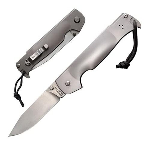 COLD STEEL Pocket Bushman 4.5" 4116SS Clip Point Blade 5.75" 420SS Handle Everyday Carry Hunting Folding Knife w/Ram Safe Lock view 2