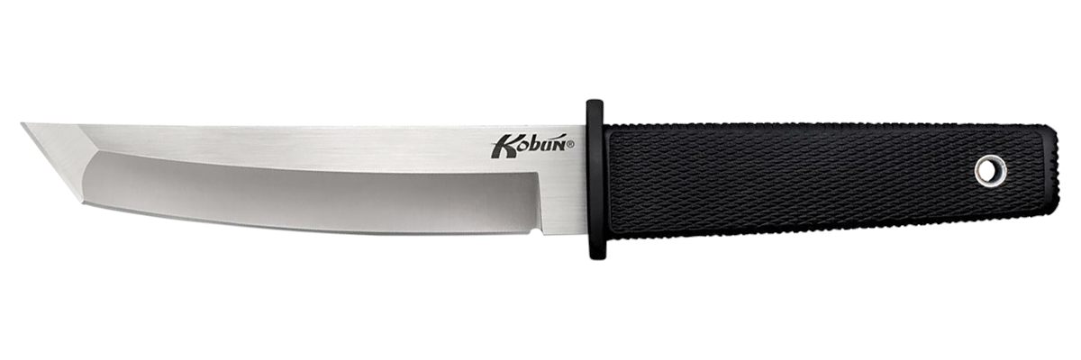 Cold Steel CS17T Kobun 5.50in Fixed Tanto Plain AUS-8A SS Blade/Black Deep