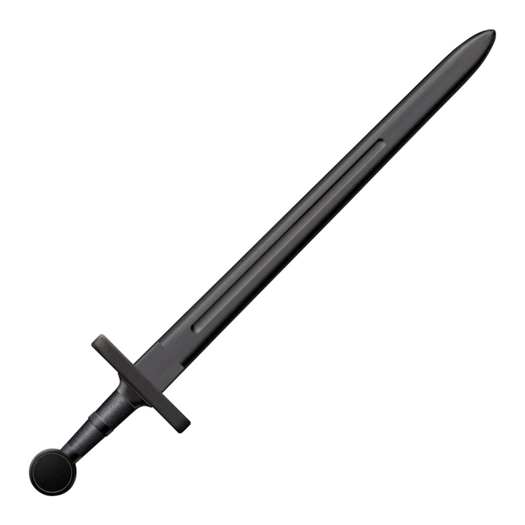 Cold Steel CS92BKS Medieval Training Sword 32.25in Plain Black Polypropylen