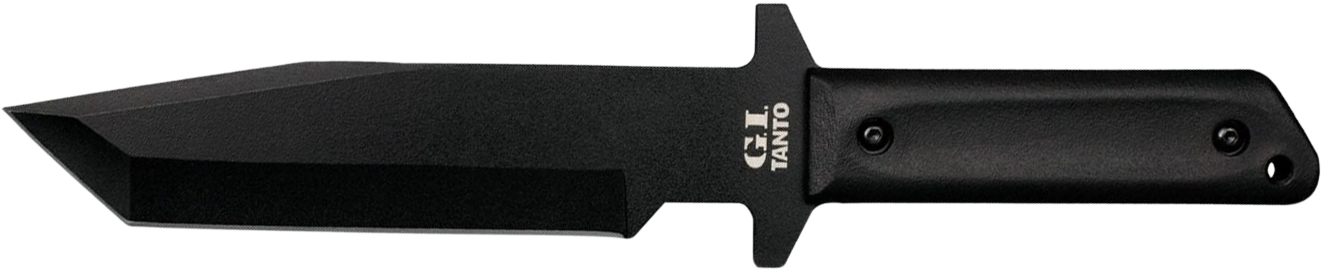 Cold Steel CS80PGTK G.I. 7in Fixed Tanto Plain Black Rust Resistant Finish