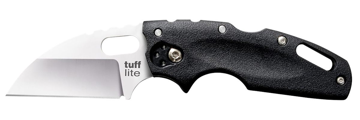 Cold Steel Tuff Lite 2.5in AUS8A Sheepsfoot Razor-Sharp Plain Blade 3.5in G