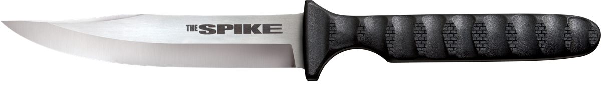 Cold Steel Bowie Spike Durable Lightweight German 4116 Stainless Steel 4" Fixed Blade Tactical Outdoor Hunting Neck Knife, Textured Griv-Ex Handle, Secure-Ex Sheath view 2
