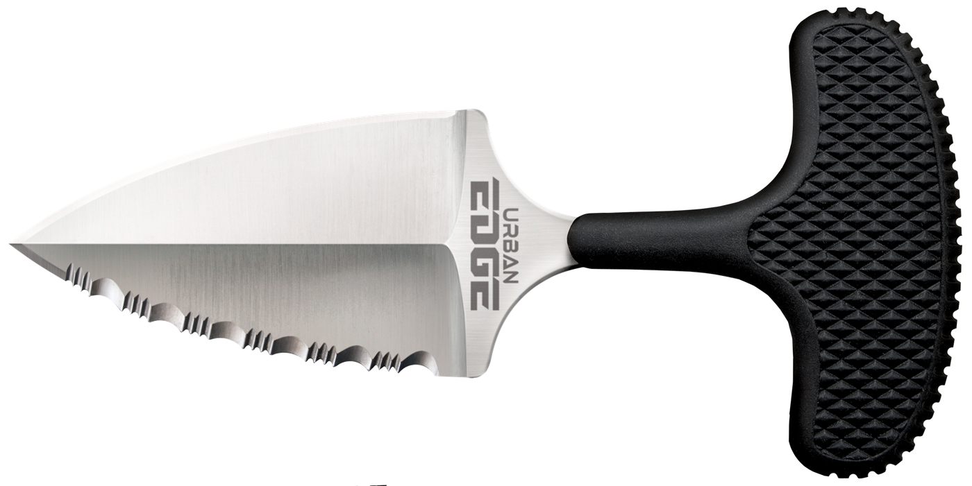 Cold Steel CS43XLS Urban Edge 2.50in Fixed Part Serrated Stone Washed Japan