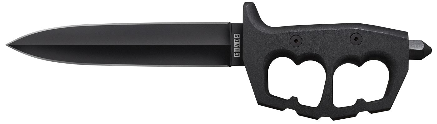 Cold Steel CS-80NTP Chaos Double Edge 7.50in Fixed Plain Black SK-5 High Ca