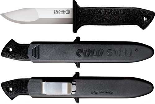 Cold Steel Peace Maker III 4in Plain Edge Boot Knife W/Sheath view 2