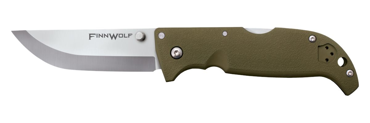 Cold Steel Finn Wolf Lockback Folding Knife - 3-1/2in Blade OD Green