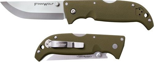Cold Steel Finn Wolf Lockback Folding Knife - 3-1/2in Blade OD Green view 3