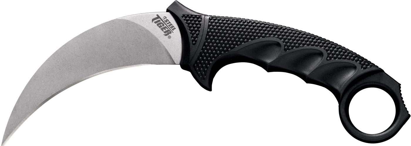 Cold Steel CS49KST Tiger 4.75in Fixed Plain Stone Washed Japanese AUS-8A SS