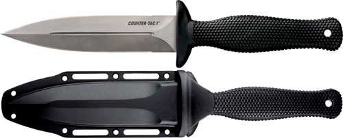 Cold Steel CS10BCTL Counter TAC I 5in Fixed Spear Point Plain Stone Washed view 2