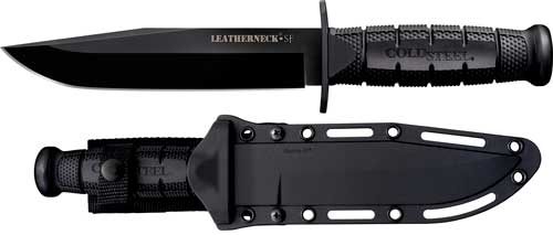 Cold Steel CS39LSFC Leatherneck Semper-Fi 6.75in Clip Point Plain Black Mat view 2
