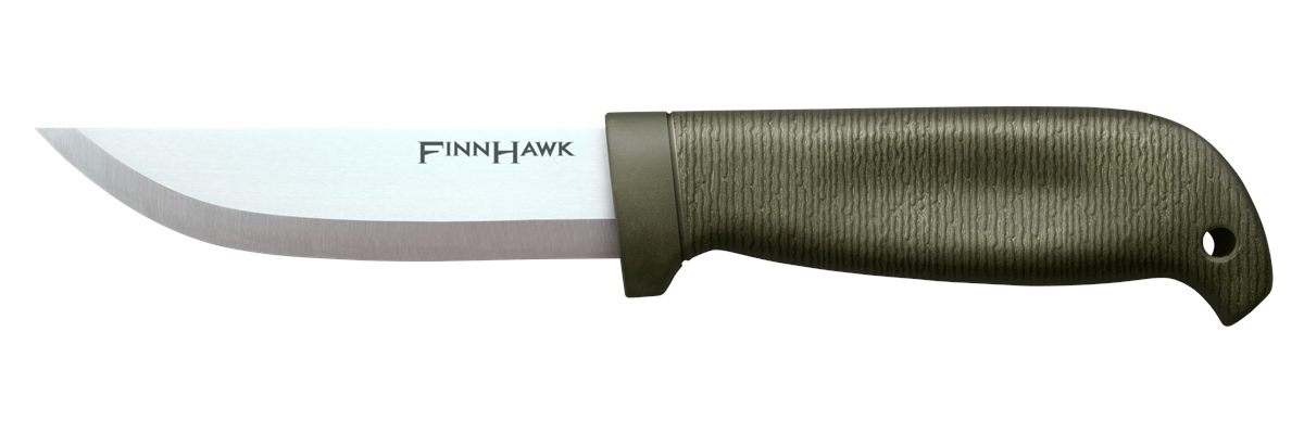 Cold Steel CS-20NPK Finn Hawk 4in Fixed Plain Cryo 4116 SS Blade/OD Green T