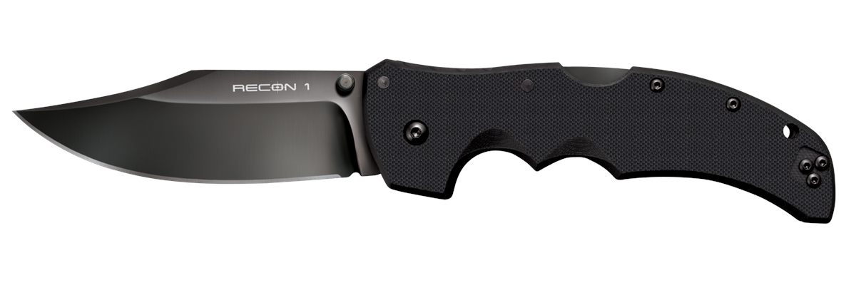 Cold Steel CS27BC Recon 1 4in Folding Clip Point Plain DLC Coated American