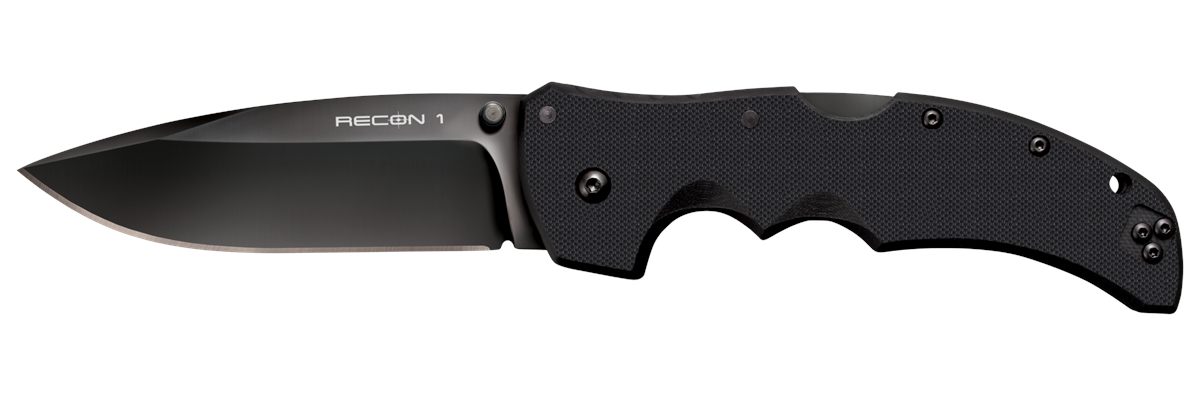 Cold Steel CS27BS Recon 1 4in Folding Spear Point Plain DLC Coated American