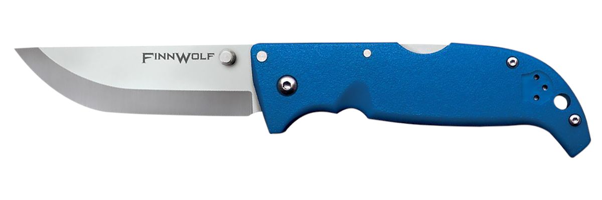 Cold Steel CS20NPG Finn Wolf 3.50in Folding Straight Back Plain Satin Polis