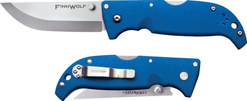 Cold Steel CS20NPG Finn Wolf 3.50in Folding Straight Back Plain Satin Polis view 2