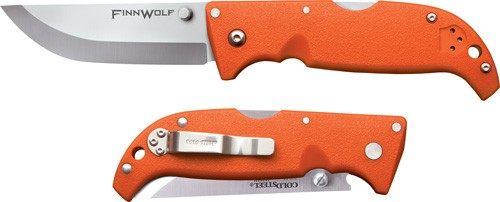 Cold Steel CS20NPJ Finn Wolf 3.50in Folding Straight Back Plain Satin Polis view 2