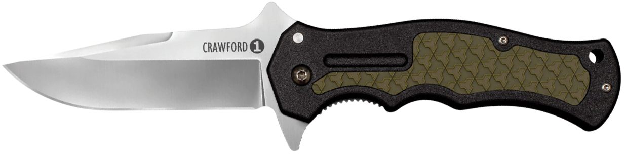Cold Steel CS20MWC Crawford 1 3.50in Folding Plain 4034 Stainless Blade/Bla