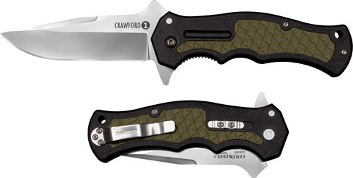 Cold Steel CS20MWC Crawford 1 3.50in Folding Plain 4034 Stainless Blade/Bla view 2