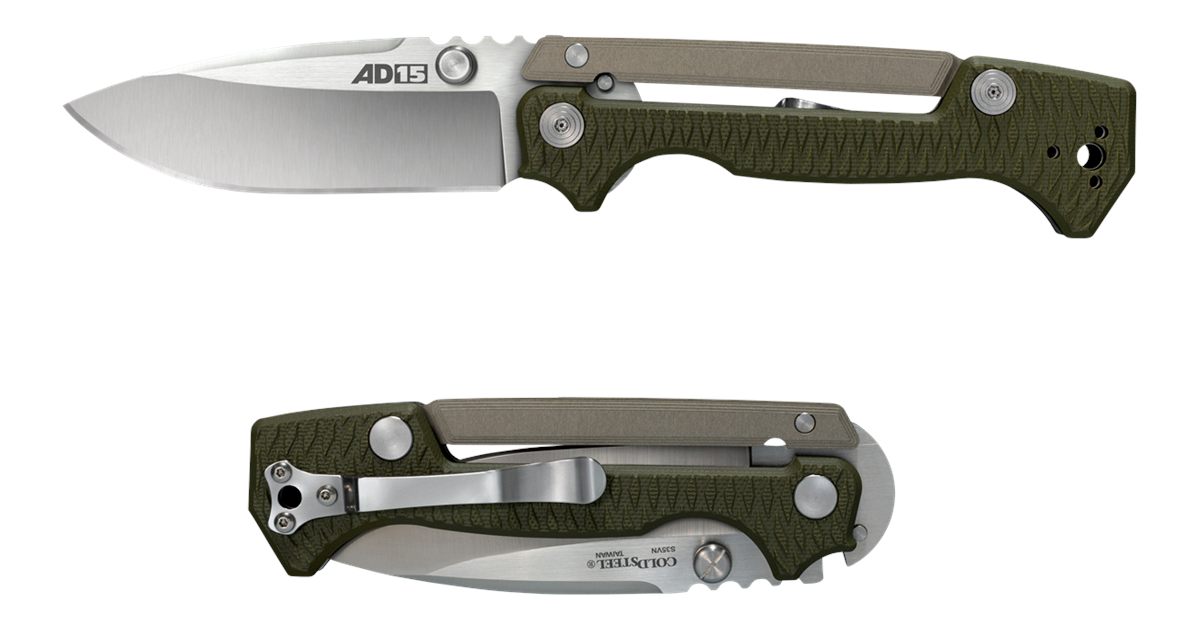 Cold Steel AD-10 and Tactical Folding Knife with Lock Pocket Clip - Premium