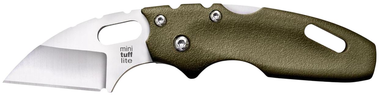 Cold Steel Mini Tuff Lite 2in 4034SS Sheepsfoot Razor-Sharp Blade 3in Griv view 2
