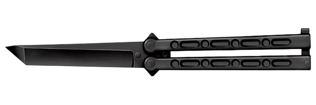 Cold Steel CS-92EAB FGX Balisong 5in Folding Plain Tanto Black Griv-Ex Blad