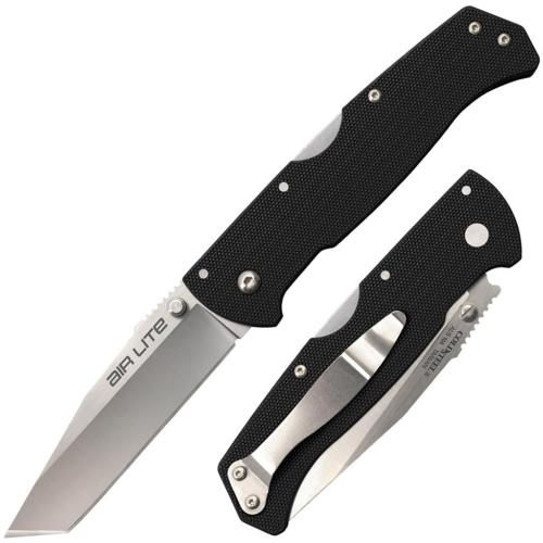 Cold Steel CS26WT Air Lite 3.50in Folding Tanto Plain AUS-10A SS Blade/Blac view 2